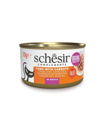 SCHESIR Tuńczyk z marchewką w bulionie 70 g