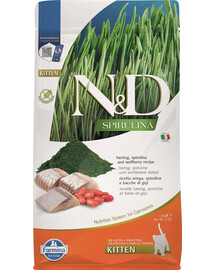 N&D Spirulina Kitten Herring & Wolfberry 1,5 kg
