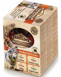 CARNILOVE Meat Pate Multipack Adult maišeliai 4x300g šlapias maistas šunims