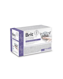 BRIT Veterinary Diet Grain Free Gastrointestinal Cat Fillets in Gravy Lamb 12x85g katėms, turinčioms virškinimo problemų