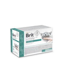 BRIT Veterinary Diet Grain Free Sterilised Cat Fillets in Gravy 12x85g kastruotiems suaugusiems katėms