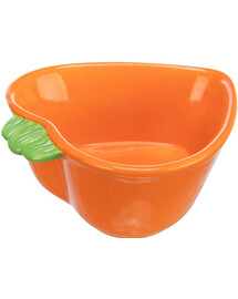 TRIXIE Keraminė dubuo graužikams morkos formos 180 ml