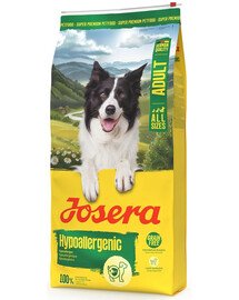 JOSERA Hypoallergenic Adult 12,5kg be grūdų maistas jautriems šunims su vabzdžiais