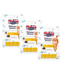 BUTCHER'S Functional Cat Sensitive dla wrażliwych kotów z kurczakiem 3x800 g
