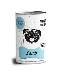PAKA ZWIERZAKA PEPE Lamb 99% (aviena) 800 g monoproteininė maistas