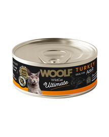 WOOLF Wild Cat Ultimate Turkey Pate 85g paštetas su kalakutiena katėms