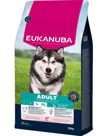 EUKANUBA Adult Large Breeds Salmon Barlej 12 kg sausa maistas dideliems šunims, turintis lašišos ir miežių
