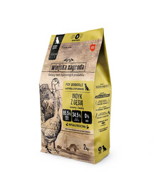 WIEJSKA ZAGRODA kalakutiena su gervėmis sausas maistas šunims M 2 kg