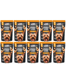 PAN MIŠKO Gabaliukai padaže Kalakutas su antis šlapias maistas šunims 10x150 g