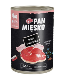 PAN MIĘSKO Kalak su šonine drėgna maistas šuniukams 400 g