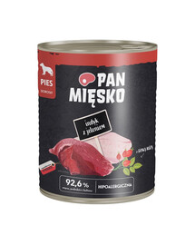 PAN MIĘSKO su elniena drėgnas maistas šunims 800 g
