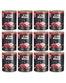 PAN MIĘSKO su elniena drėgnas maistas šunims 12x800 g