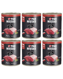 PAN MIŠKO Kalakutas su elniais drėgnas maistas šunims 6x800 g