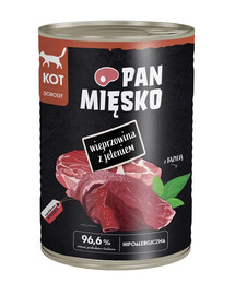PAKA ZWIERZAKA Kiauliena su elniena drėgnas maistas katėms 400 g