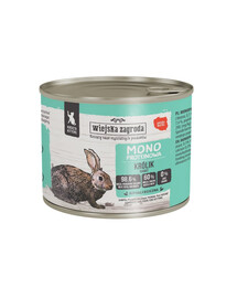 WIEJSKA ZAGRODA triušiena drėgna maisto dieta kačiukams 200 g