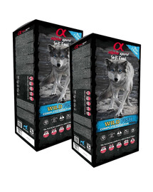 ALPHA SPIRIT Visavertis sausas minkštas ėdalas šunims Wild Fish 18 kg (2x9kg)