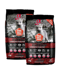 ALPHA SPIRIT Visavertis sausas minkštas pašaras šuniukams 6 kg (2x3 kg)