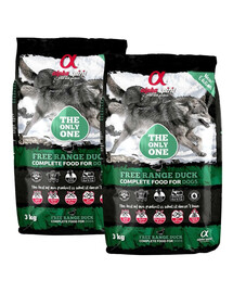 ALPHA SPIRIT Visavertis sausas maistas šunims Laisvai auginama antis 2x3 kg