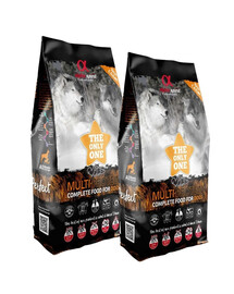 ALPHA SPIRIT Visavertis sausas maistas šunims Multiprotein 2 x 12kg
