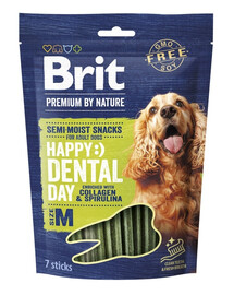 BRIT Premium Dog Dental Semi-moist Snack M 180 g dantų skanėstas mažiems ir vidutiniams šunims