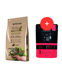 FITMIN Cat Purity Senior 10 kg + šlapias maistas NEMOKAMAI