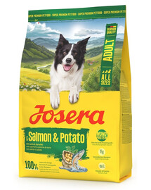 JOSERA Salmon and Potato Adult 3kg begrūdis maistas šunims su jautria virškinimo sistema