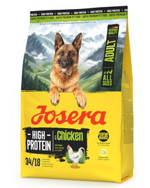 JOSERA High Protein Adult Chicken 3kg didelės energijos maistas sportiniams šunims