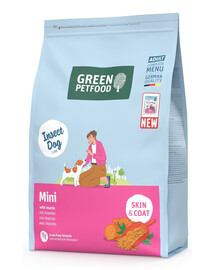 GREEN PETFOOD InsectDog Mini 3kg be grūdų maisto produktas su vabzdžių baltymu mažiems šunims