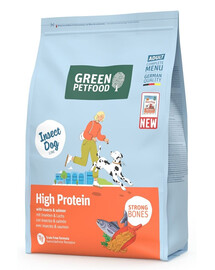GREEN PETFOOD InsectDog with Salmon High Protein 3kg su vabzdžių baltymu ir lašiša aktyviems šunims