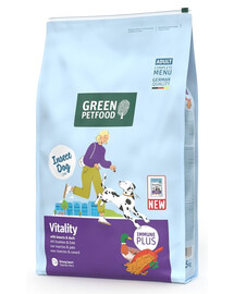 GREEN PETFOOD InsectDog with Duck Vitality 7,5kg su vabzdžių baltymu ir antis suaugusiems šunims
