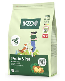 GREEN PETFOOD VeggieDog su bulvėmis ir žirniais 3kg vegetariška maistas šunims su bulvėmis ir žirniais