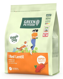 GREEN PETFOOD VeggieDog with Red Lentil 900g vegetariška maistas su raudonąja lęša šunims