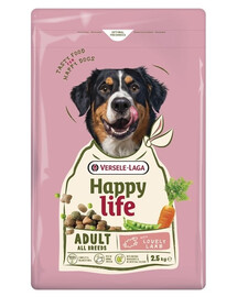 VERSELE-LAGA Happy Life Adult with Lamb 2,5kg maistas šunims su aviena