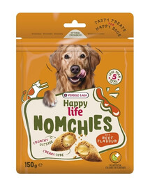 VERSELE-LAGA Happy Life Snack Nomchies Beef 150g skanėstas, palaikantis dantų sveikatą