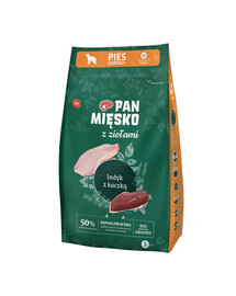 PAN MIĘSKO su žolelėmis Kalakutiena su antis M 2x3 kg vidutinio dydžio veislėms