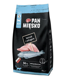 PAN MIŠKAS Vištiena su upėtakiu katėms traškučiai S 1,6 kg