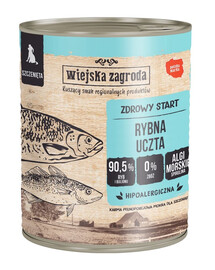 WIEJSKA ZAGRODA Žuvies šventė šlapias maistas šuniukams 800 g