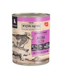 WIEJSKA ZAGRODA Mėsos šventė – šlapias maistas šuniukams, 24 x 800 g