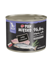 PAN MIĘSKO kalakutiena  su lašiša, šlapias maistas kačiukams, 200 g