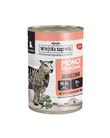 WIEJSKA ZAGRODA Lamb Single Protein Wet Food for Puppies 24x400 g