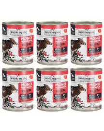 WIEJSKA ZAGRODA monoproteinas drėgnas kačių maistas su jautiena, 24 x 400 g