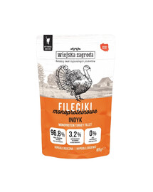 WIEJSKA ZAGRODA Turkijos filė šlapias kačių maistas 6x85 g