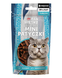 PAN MIĘSKO Mini lazdelės Tunų delikatesas katėms 50 g