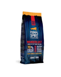 PRIMAL SPIRIT Wanderlust minkštas maistas šunims su vištiena ir ryžiais 2x12 kg