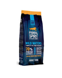 PRIMAL SPIRIT Wild Waters minkštas maistas šunims žuvis 2x12 kg