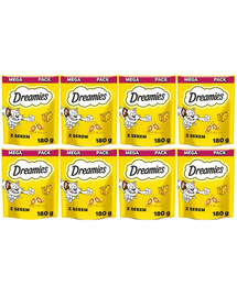 DREAMIES Mega Pack 8x180 g skanus sūrio užkandis katėms