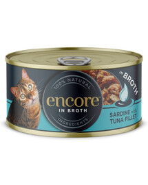 ENCORE Cat Sardine with Tuna Fillet in Broth sardynka su tunu filė sultinyje 70 g