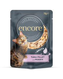 ENCORE Cat Tuna Fillet with Prawn tuno filė su krevetėmis sultinyje 70 g