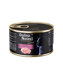 DOLINA NOTECI Premium Sterilised Turtingas kalakutiena katėms po sterilizacijos 185 g