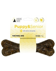 PAKA ZWIERZAKA PEPE Vet Puppy&Senior funkciniai kaulai 13,5 cm (70 g) šuniukams ir vyresnio amžiaus šunims